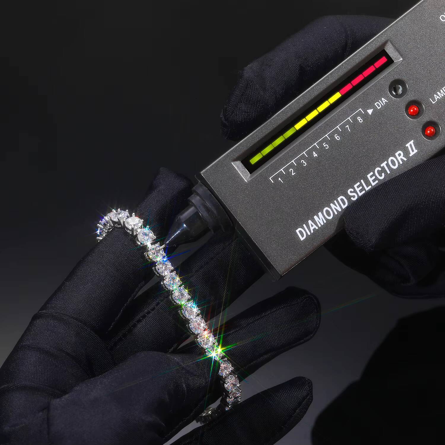 JWY 3mm5mm Moissanite Jewelry on 925 Sterling Silver Tennis Chain Diamond Tester Pass Elegant Necklace for Men Women Gift