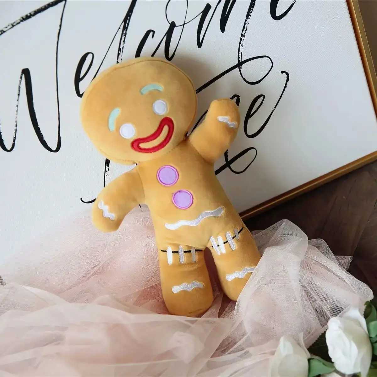 Gingerbread Man Plush Toy Biscuit Peluche Stuffed Cookie Soft Doll Room Decoration Birthday Gifts C250925