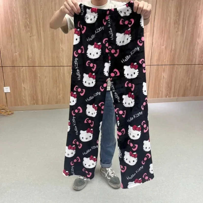 Sanrio Y2K Hello Kitty Pajamas Pants Anime Womens Pajama Pants Cartoon Couple Home Sleepwear Trousers Leisure Home Clothing L2509251