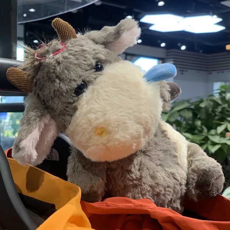 1pc 25cm984in Creative cow horse worker dolls cow dolls plush toys calf dolls plush bags pendants children C250925