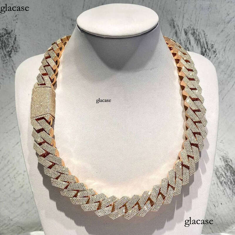 necklaces designer jewelry necklace cuban k chain Pendant Necklaces Iced Out Pass Dia Tester Sterg Sier Necklace Vvs Moissanite chains for men