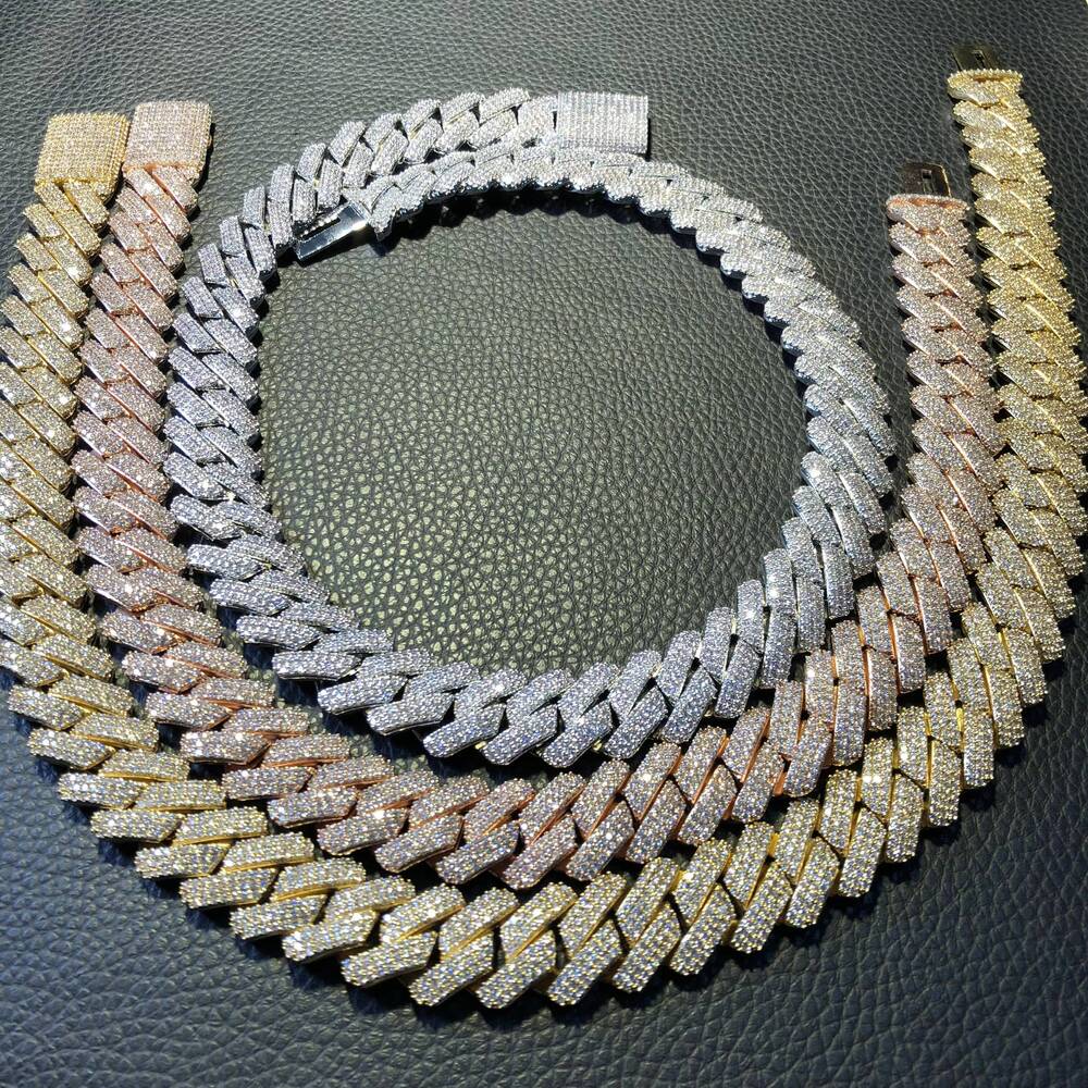 Iced Out Cuban Link Chain Hip Hop Jewelry