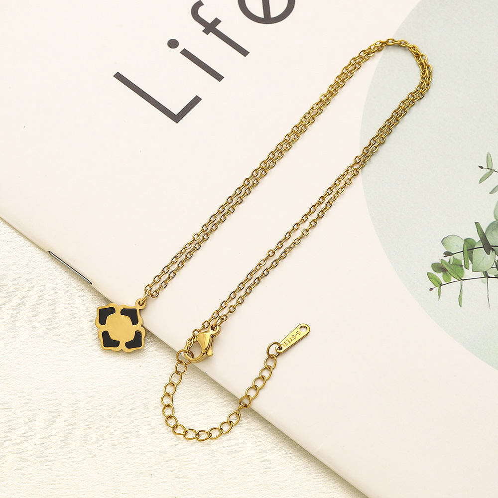 Never Fading Gold Plated Brand Designer Pendants Necklaces Stainless Steel Letter Choker Pendant Necklace Beads Chain Famous Jewelry