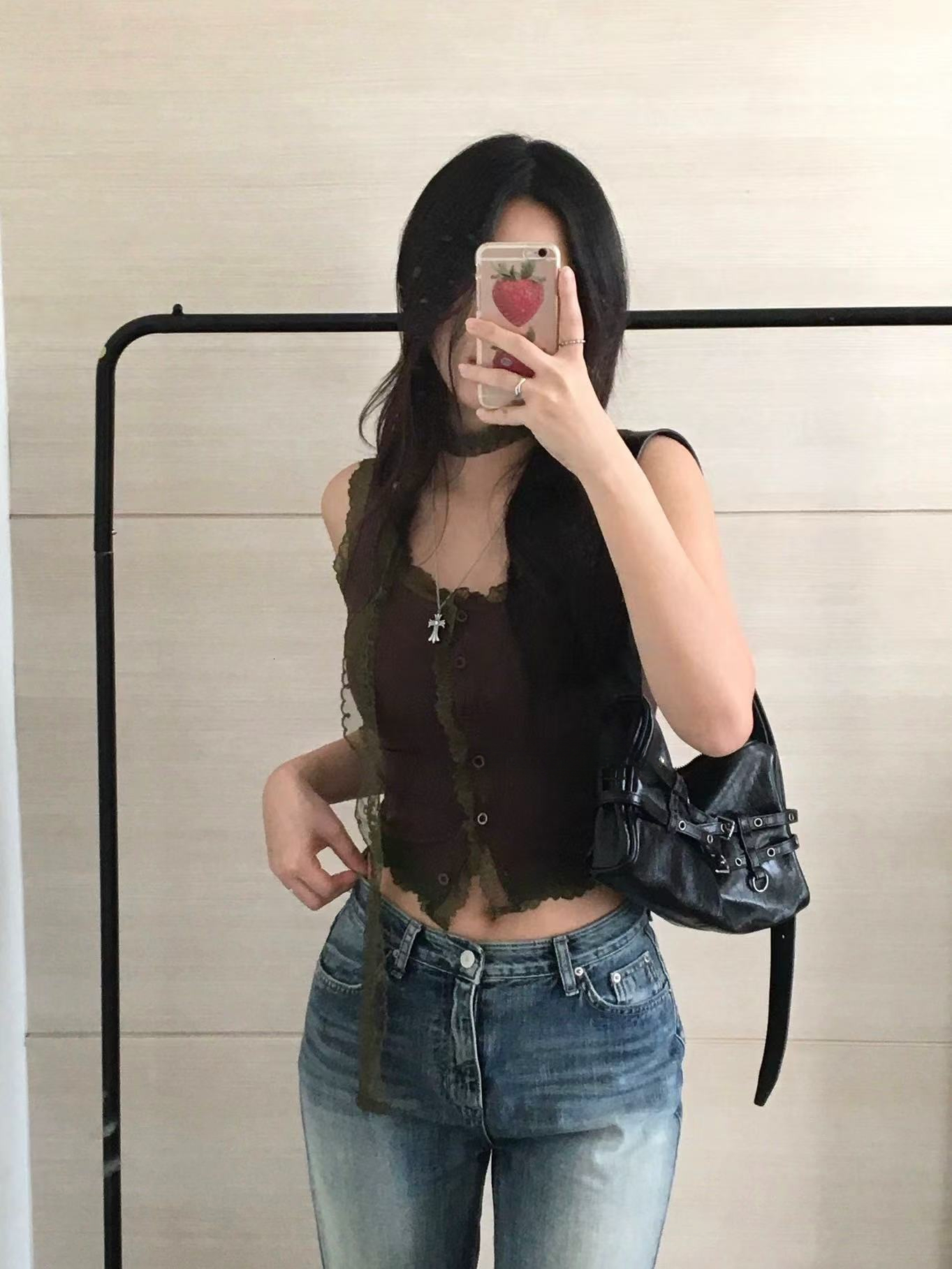 2025 autumn and winter new Korean bag style niche design large capacity motorcycle bag Y2K retro spicy girl belt buckle shoulder bag designer bag