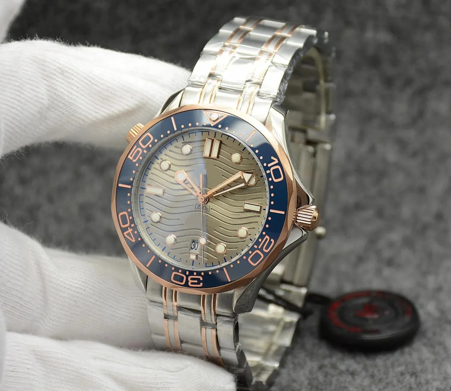 U1 Top AAA Mens Watches Ceramic Bezel Ultra Deep No Date Flod Clasp Automatic Mechanical Designer Sea orologi di lusso Luxury Master Watch Wristwatche