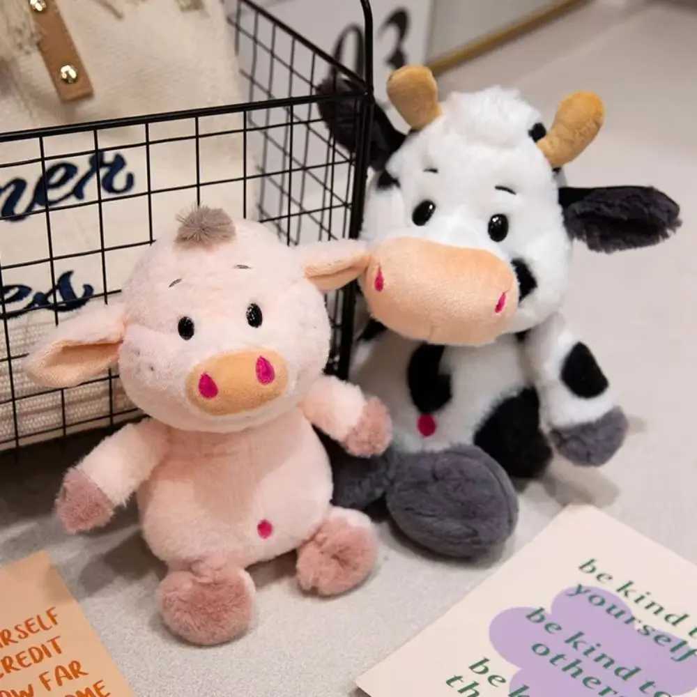 Soothing Toy Animal Cattle Animal Plush Doll Stuffed Cow Bull Fluffy Milk Cow Plush Doll 25cm Soft Cow Plush Toy Home Decor C250925