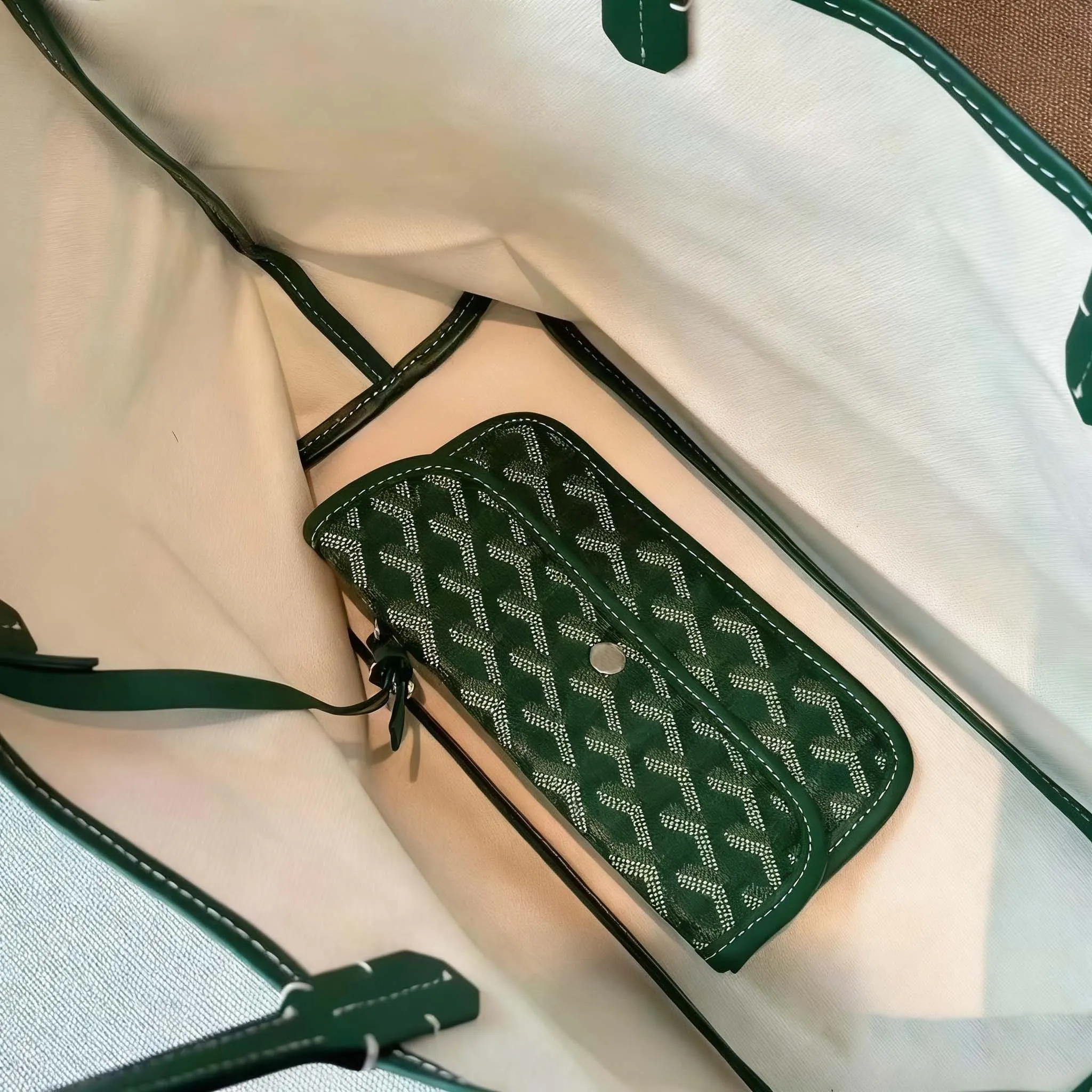 Tote Green Designer Leather Linen Canvas Shopping Versatile Crossbody Lady Shoulder Large Capacity Letter Handbag Summer Beach Bag dh5594197Bg7