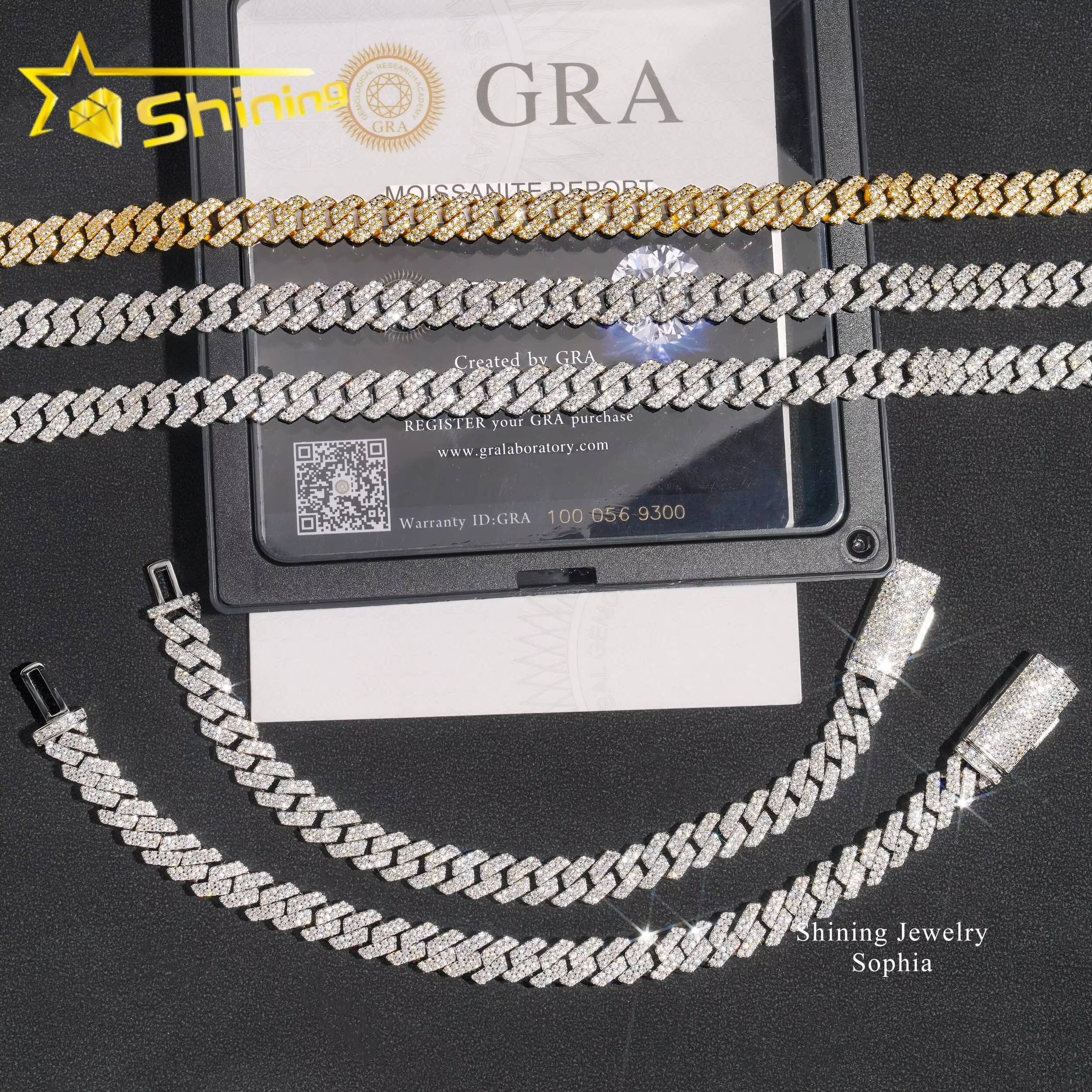 New Arrival Price 8MM Hot Sale Iced Out Hip Hop Fashion Design Rapper Men Jewelry Moissanite Diamond Miami Cuban Link Chain