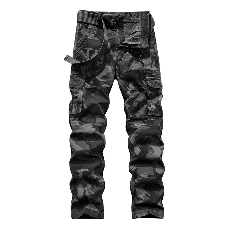 Mens Fashion Pants Pocket Large Y2K Street Clothing Camouflage Pants Autumn Winter Pants 240930