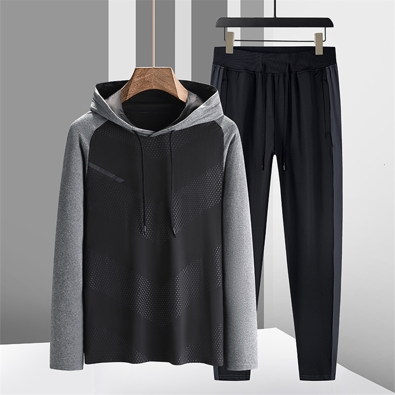 Men's Tracksuits Men's Track and Field Suit Gym Sports Suit Running Jogging Suit Fitness Tights 230330