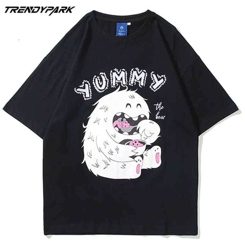 Men's T-shirt Cute Snowman Short Sleeve Printed Tee Hip Hop Oversize Cotton Casual Harajuku Streetwear Top Tshirts Clothing 210601