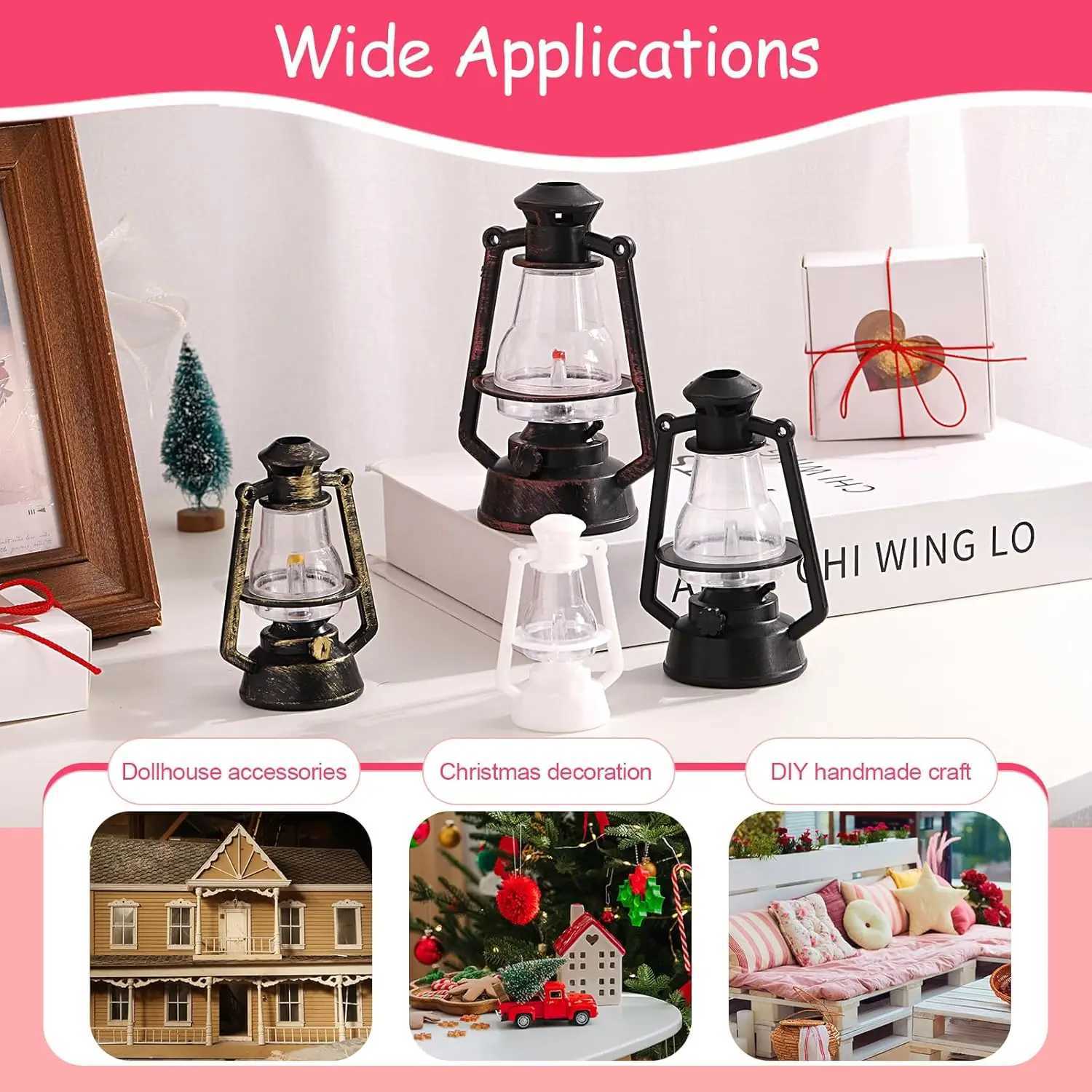 Vintage Lantern Camping Light Battery Powered LED Candle Tent Kerosene Lamp Portable Lights Outdoor Garden Christmas Decoration J250925
