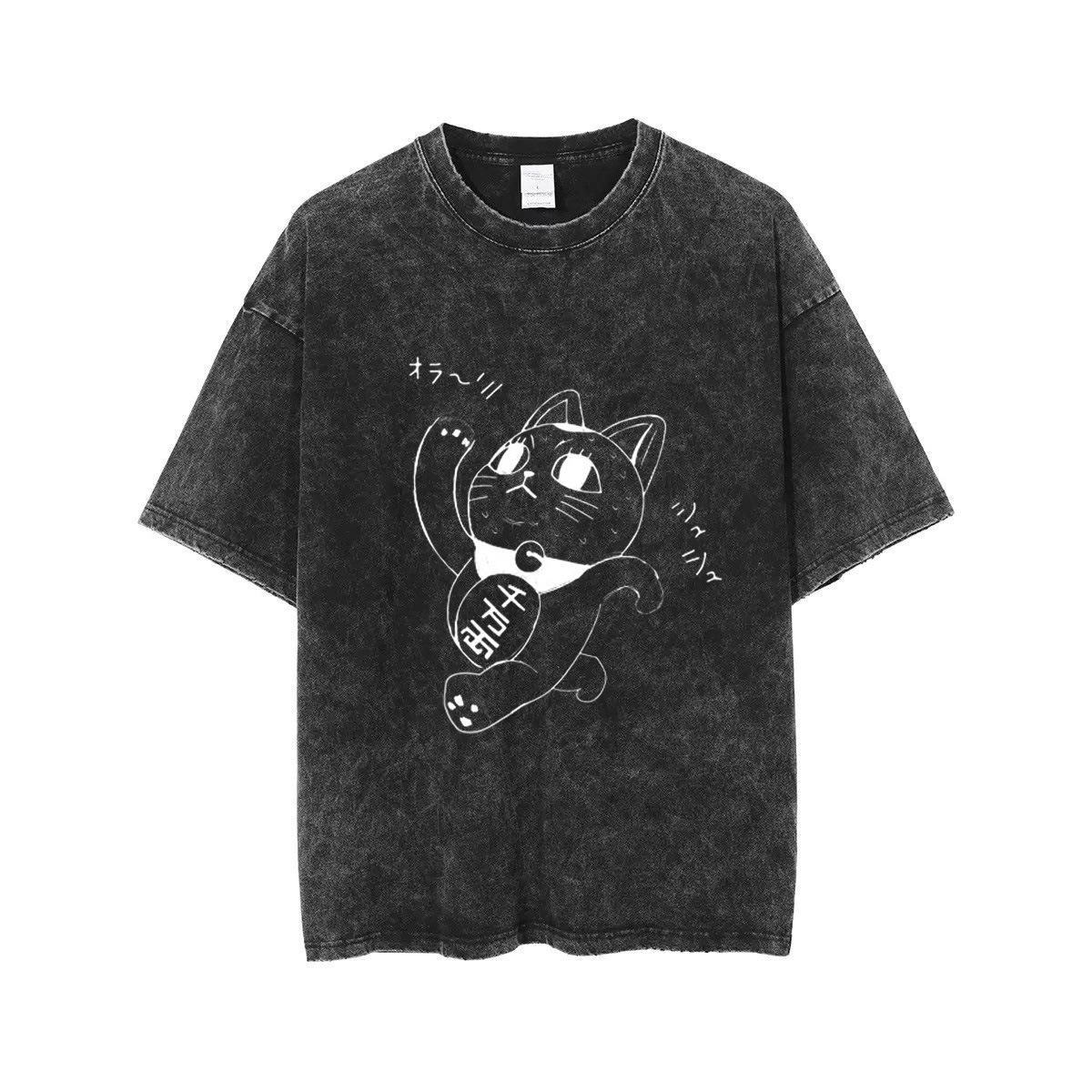 DANDADAN Anime Daring Party New Arrival Washed Vintage Short-Sleeve T-Shirt American Cotton - VT2636