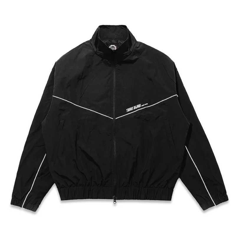 Korean Manhwa Jinx Team Black Windbreaker Jacket Men Women Sports Coat Unisex Loose Tops Outerwears Track Activewear Y2K Clothes X250925