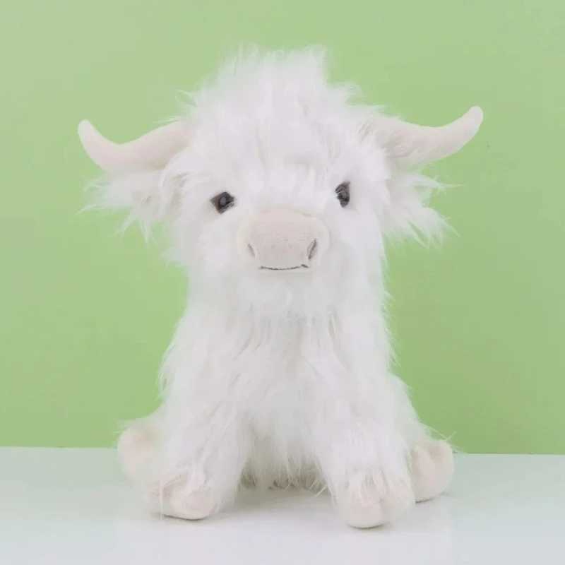 25cm Scottish Highland Cow Doll Cute Simulation Plush Toys Children Dolls Gift Home Decoration Ornaments Accessories C250925