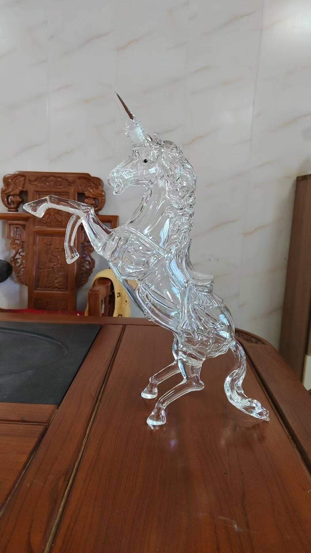 Zodiac Horse Glass Wine Decanter High Borosilicate Craft Bottle Sealed Dispenser Shape Empty 250925