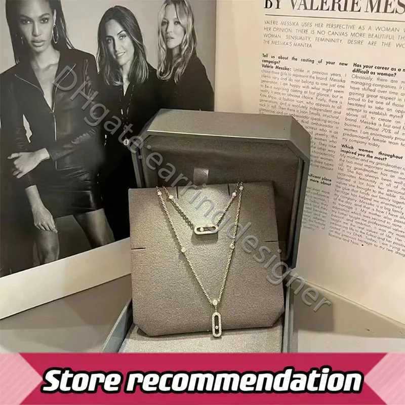 Necklaces 100% 925 Sterling Silver Jewelry Necklace Mobile Diamond Fashion Luxury Brand High Quality Gift