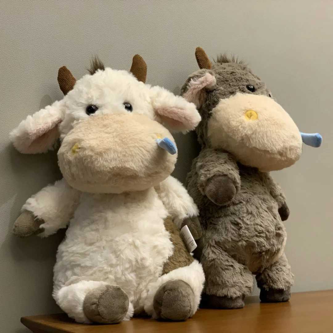 1pc 25cm984in Creative cow horse worker dolls cow dolls plush toys calf dolls plush bags pendants children C250925