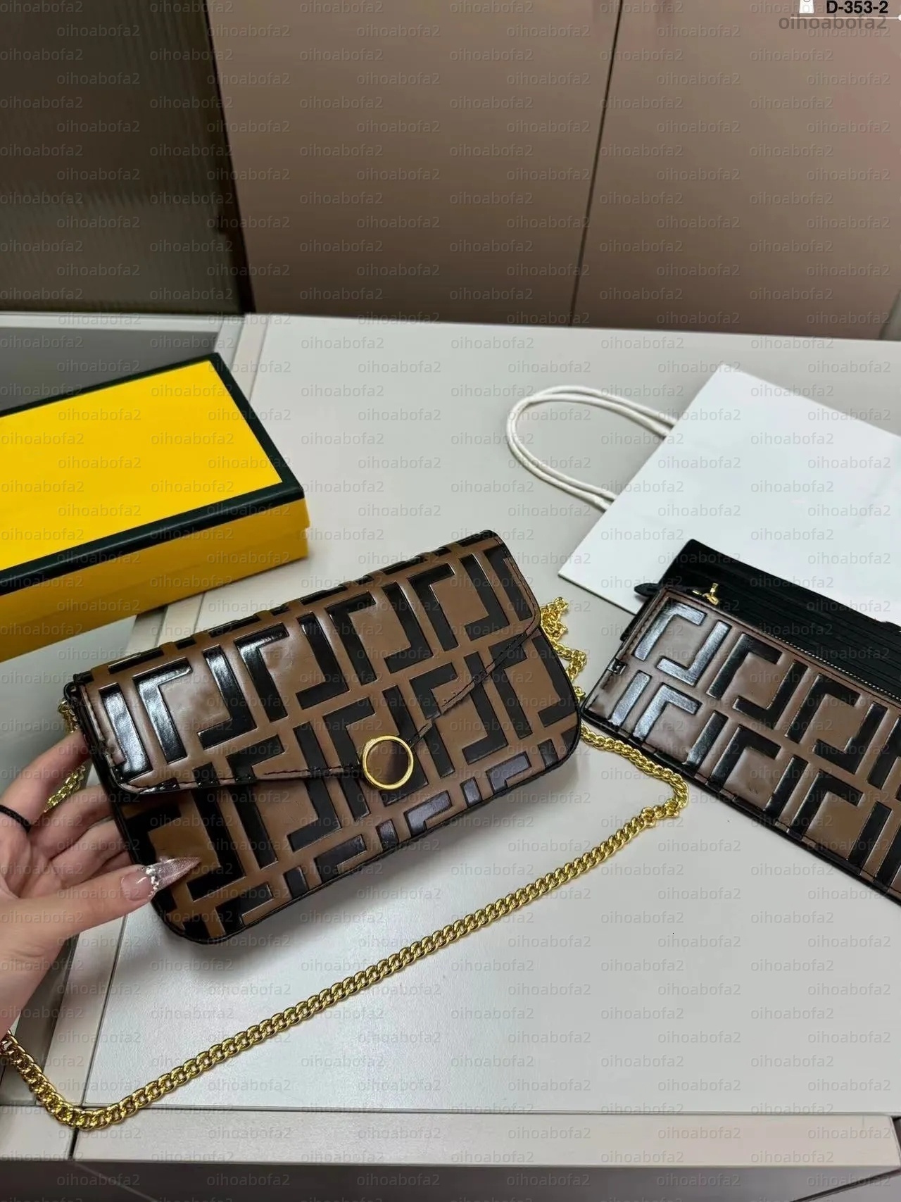 10A Designer 3 Multi Chain Handbags Purse Fashion Women Shoulder Bags Lady The Totes Bag Wallet Female backpack White Black Brown