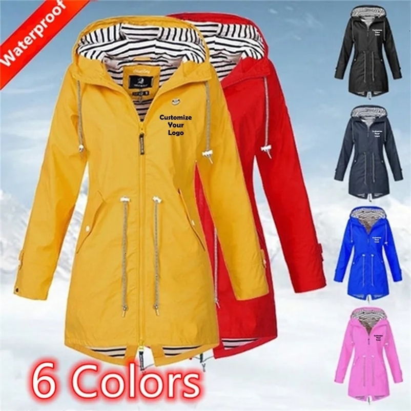 Customized Women Outdoor Jacket Casual Loose Hooded Windproof Windbreaker Climbing Jackets Coat For All Seasons 240703