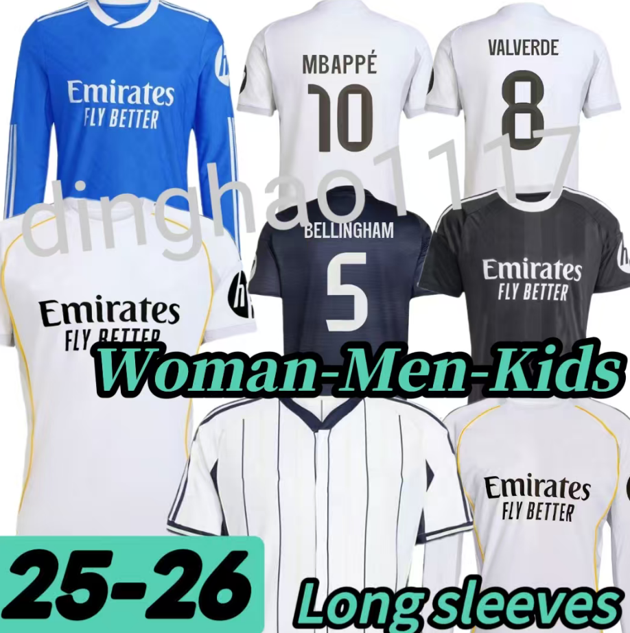 2025 2026 soccer jerseys 25 26 Real 4Th MadriDS football shirt TRENT Mbappe MODRIC VALVERDE Fourth camiseta men kids uniforms VINI JR BELLINGHAM ARD