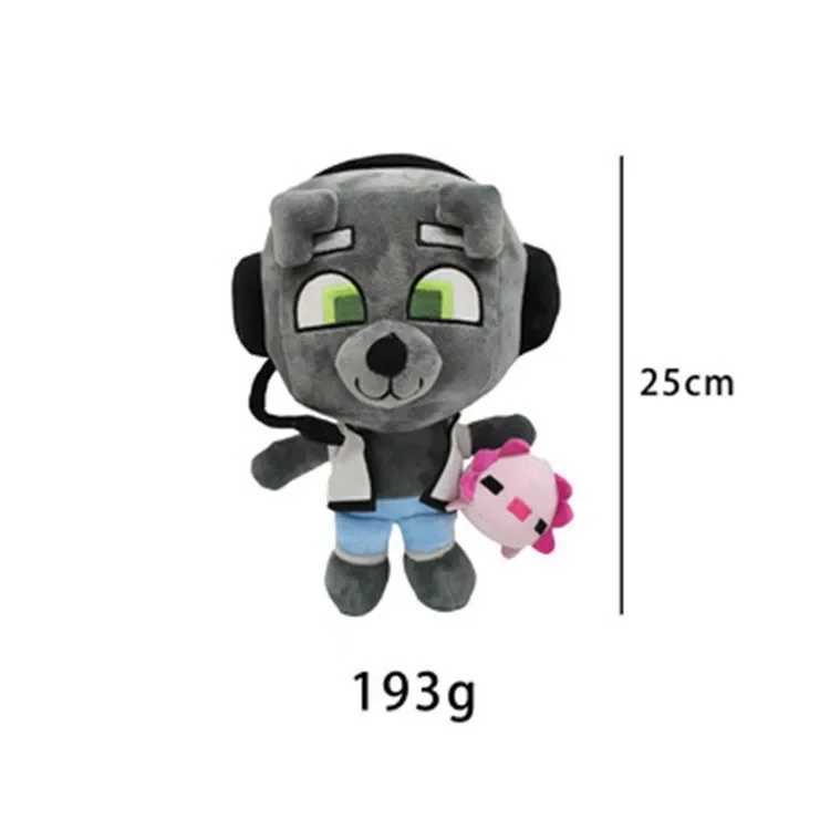 Bobicraft gitd wolf plush Anime Plush Toy Plush Toy Stuffed Animals Soft Plush Children Gifts Doll Birthday C250925