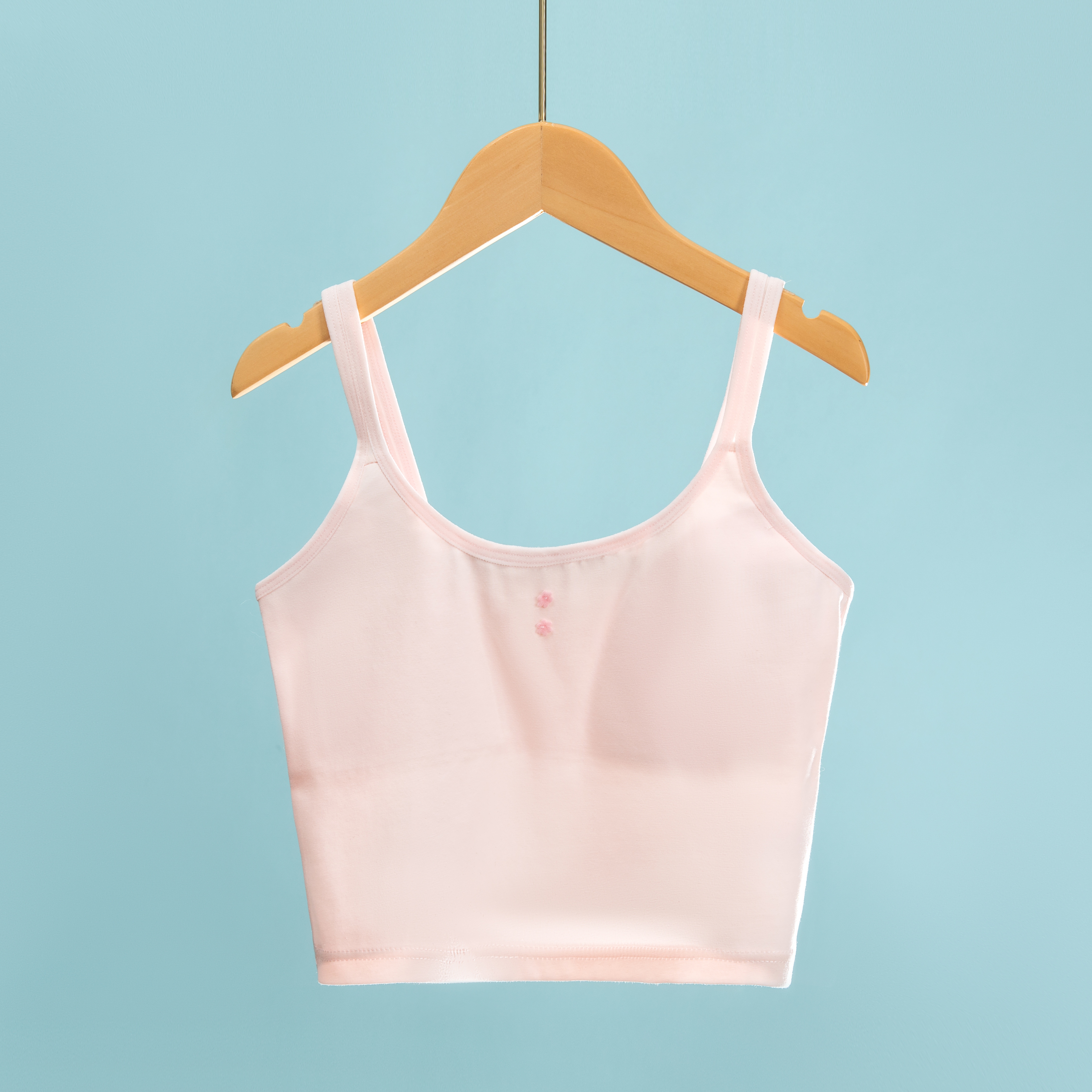 Girls' Underwear Developmental Stage Thin-Strap Teenage Bra Pure Cotton Tank Top Developmental Stage Elementary hot-sale products for girls