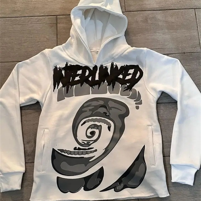 Streetwear Y2k Hoodie Oversized Print Pattern Harajuku Fashion Men and Women Long Sleeve Sweatshirt Casual Loose Hoodie 240106