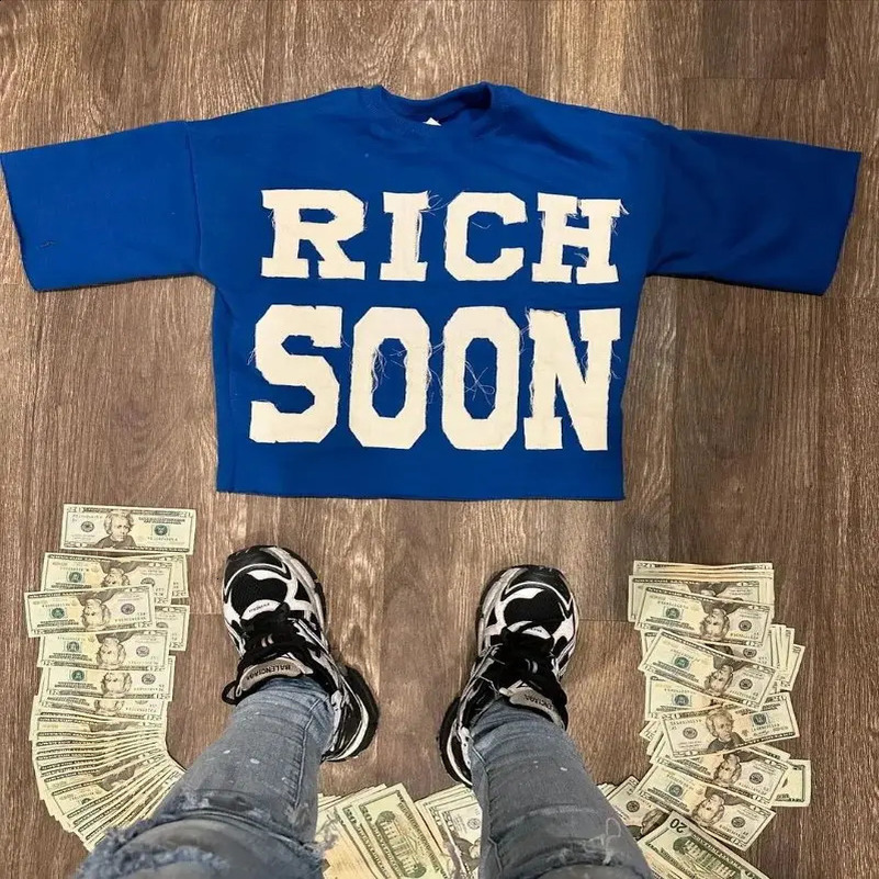 Summer fashion retro letter embroidery casual loose T-shirt for men Y2k street gothic punk oversized short sleeved top for women 250427