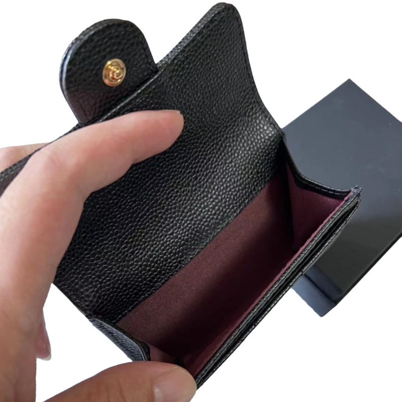 Luxury Genuine Leather Women's short Wallet Coin Purse Blocking compact Credit Cardholder Durable for Daily Use Fashion Small Wallets Whit Gift Box