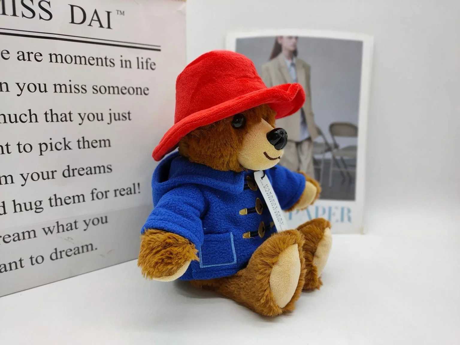 30CM Britain Paddington Bear plush dolls Kawaii Small Bear Stuffed Dolls High Quality Children Christmas Birthday Gifts C250925