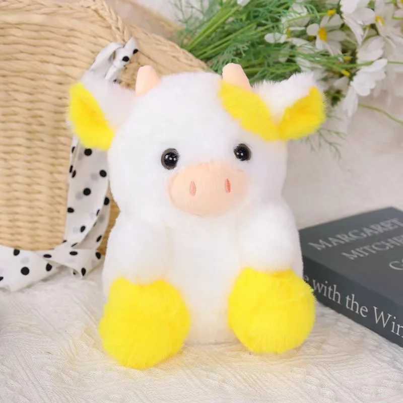 2024 New Cow Strawberry Doll Cute Cow Plush Toy Pink Black Sitting Cow Plush as a Home Decoration Ornament for Your Girlfriend C250925