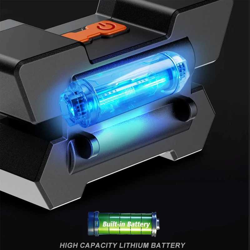 5 LED Flashlight Rechargeable with Built in Battery Strong Light Camping Adventure Fishing Head Light Headlamp J250925