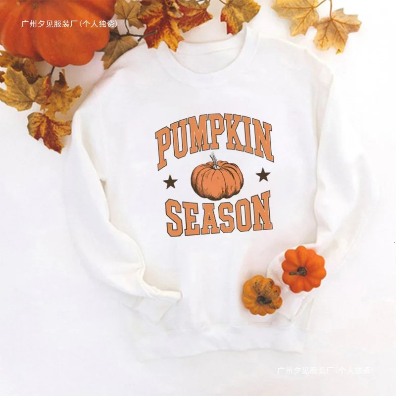 In My Pumpkin Spice Era Printed Sweatshirt Fall Shirt Thankf Sweatshirts Anime Hoodie Streetwear Women 250731Y