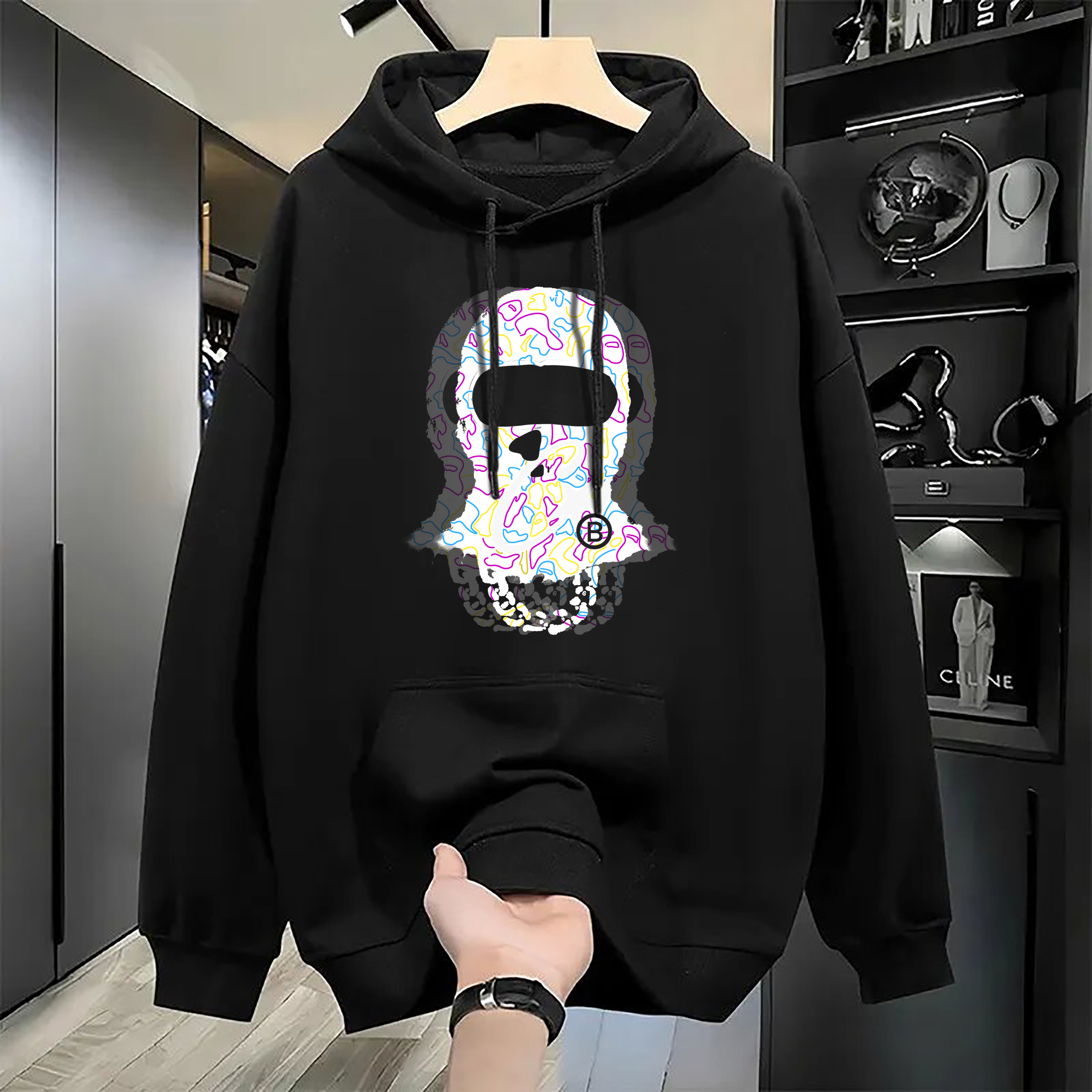 Casual ZipUp Hoodie HarajukuInspired Oversized Sweatshirt for Men and Women Grunge Strtwear Fashion L251018VLBC
