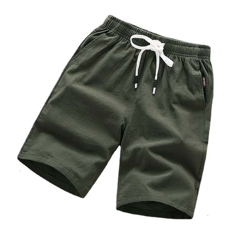 Men's Shorts linen summer casual men's shorts Bermuda breathable beach board shorts Men's sports pants 230408