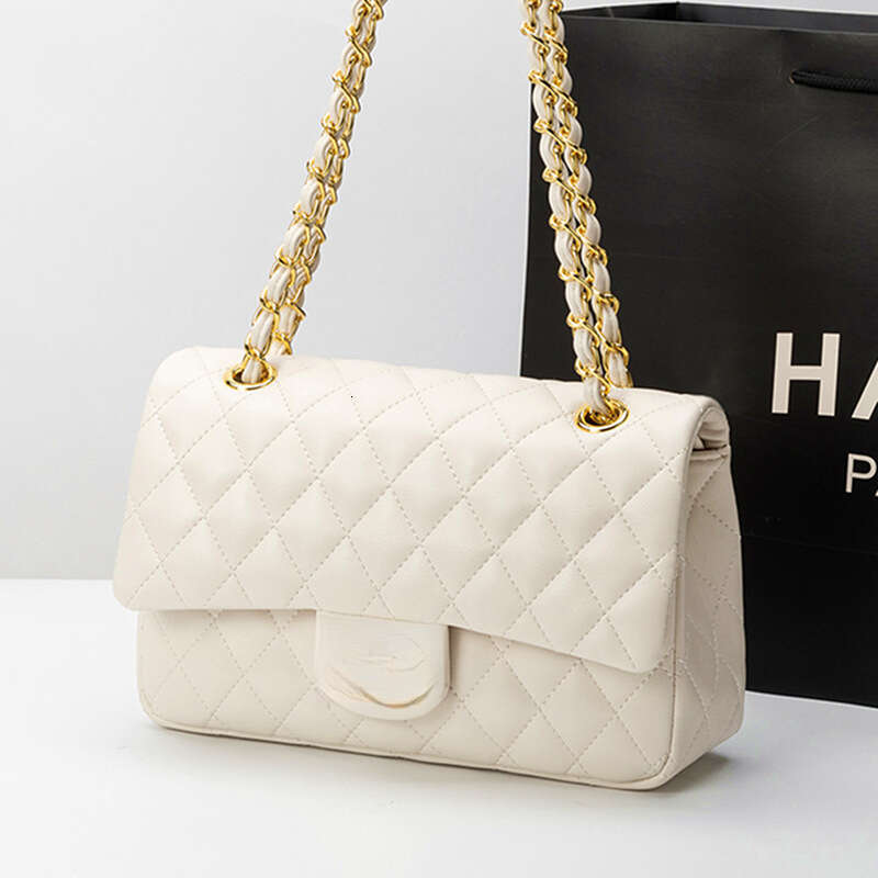 Classic Quilted Versatile Crossbody Chanel Style Bag with Texture for Women