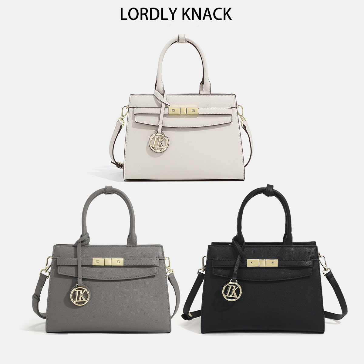 LORDLY KNACK designer bag light luxury genuine leather Fashionable simple large capacity versatile ladies cross body bag