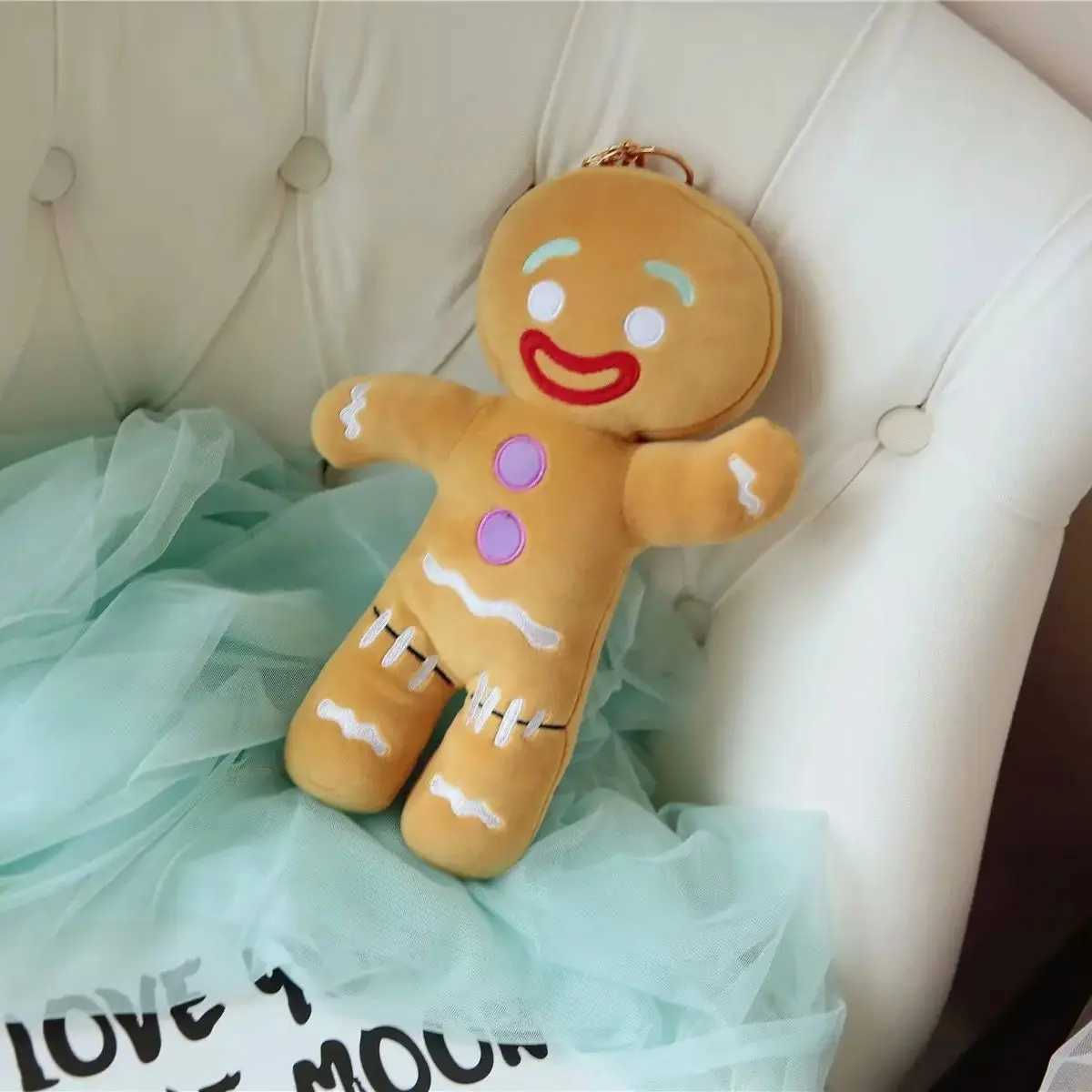 Gingerbread Man Plush Toy Biscuit Peluche Stuffed Cookie Soft Doll Room Decoration Birthday Gifts C250925