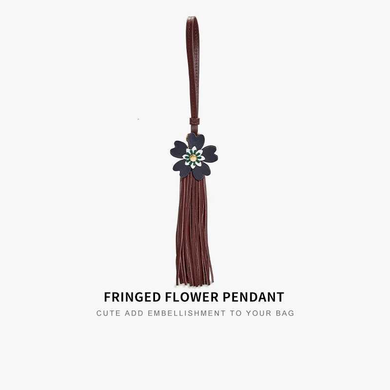 Tassel wer leather bag charm for wen bag cowhide exquisite versatile highend hanging rope bag accories Y250925