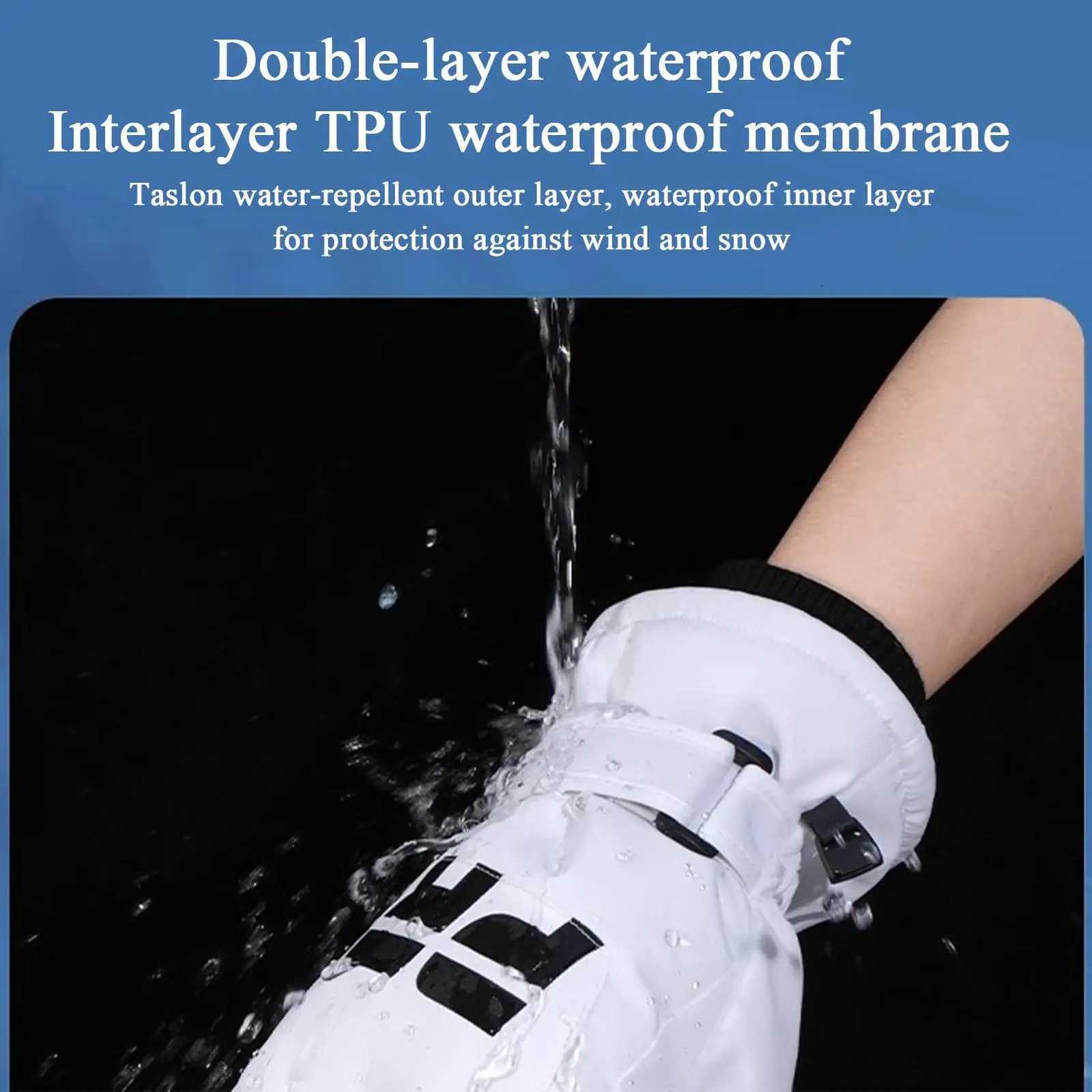 Thickened ski gloves highquality touch screen Waterproof Snow Gloves Nonslip Winter outdoor sports Skiing cycling gloves Z250925