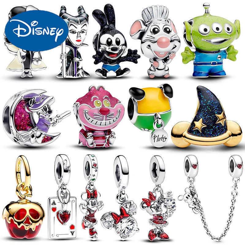 Disney Charm 925 Originale New Mickey Beads Fits Bracelet Bangle Necklace Charms Silver 925 Women Luxury DIY Jewelry Making Gift H250925