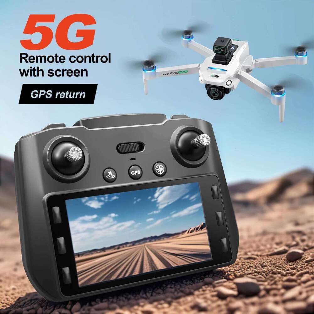 New S159 GPS 8K HD Camera Screen Send Memory Card 5G Image Transfer Obstacle Avoidance Brushless FPV Drone RC Quadcopter