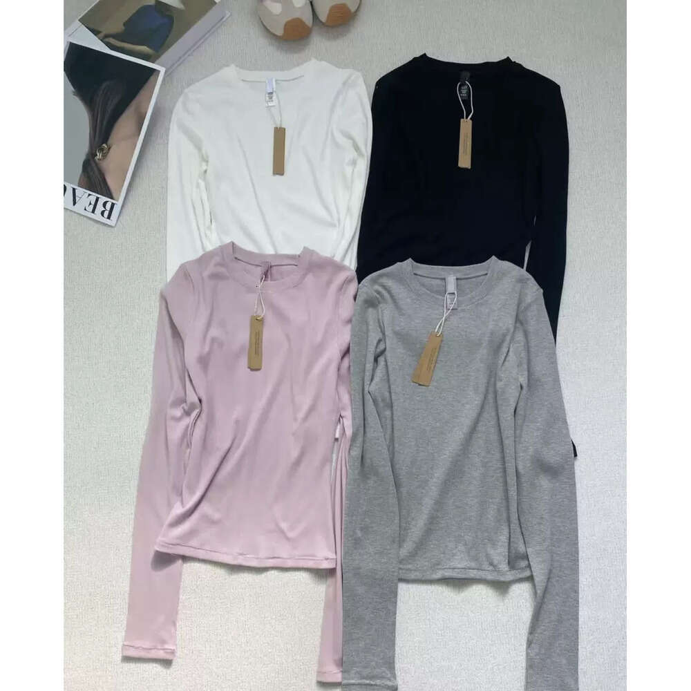 Skimss Long Sleeve Women Designer Womens Shirt Y2k Streetwear Sexy Summer Clothes For Suit Knitted Fitness Sports Ladiescamis Df1