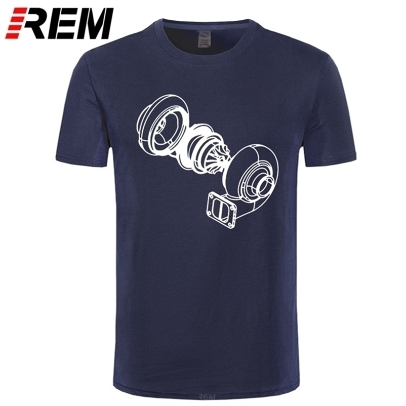 Exploded Turbo Car T Shirt Men's Adult Tops Clothing Crew Neck Tee Shirt Print Youth T-Shirts Plus Size 210329