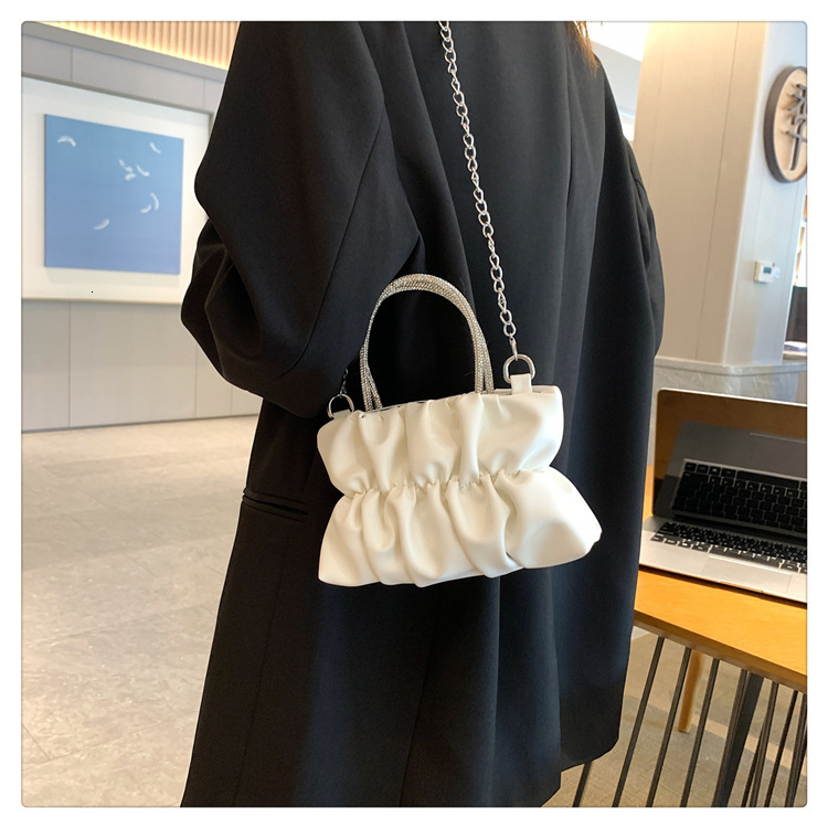2025 Autumn/Winter New Fashion Chain Design Light Luxury Minimalist Wrinkle Bag Retro Women's Handbag Trendy bag Designer Bag