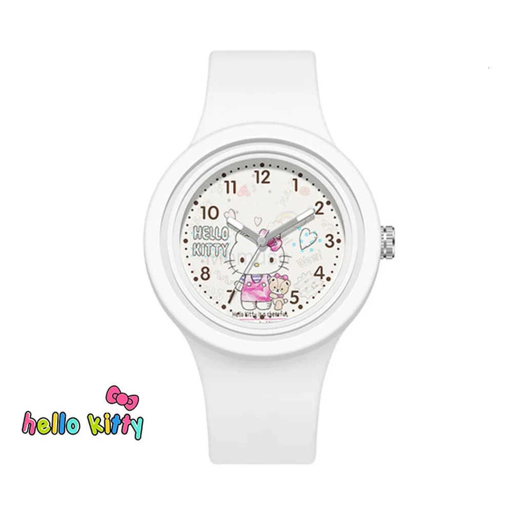 Sanrio Cinnamoroll Watch Kuromi Hello Kitty Silicone Strap Quartz Casual Cartoon Melody WristWatch Girls Children Birthday Gifts L250925
