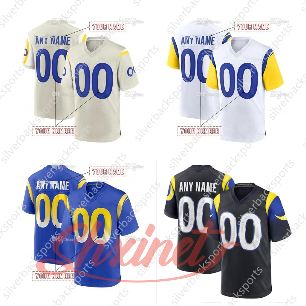 Personalized 2025 Rivalries Jersey Matthew Stafford Kyren Williams Aaron Donald Puka Nacua avante Adams McCollough Bennett IV