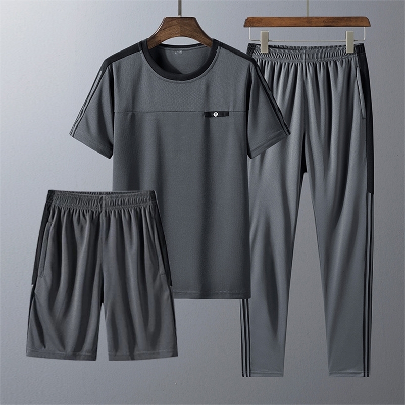 Men's Tracksuits Tracksuit Men T ShitstrousersShorts 3 Piece Sets Men Sweat Suit Jogger Set Sport Summer Men Suits Mens Fashion Clothing Trends 2