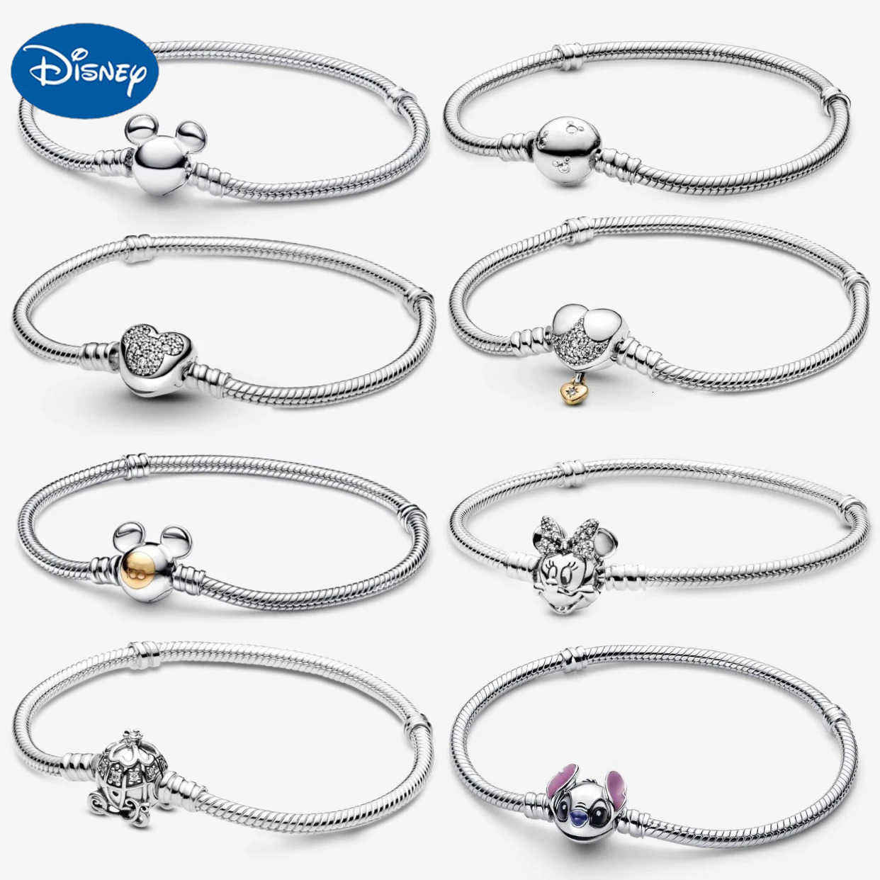 Disney Fashion Creative Bracelet for Women Premium Fine Beads Jewelry Gifts Premium Charms Fine Jewelry Wholesale H250925
